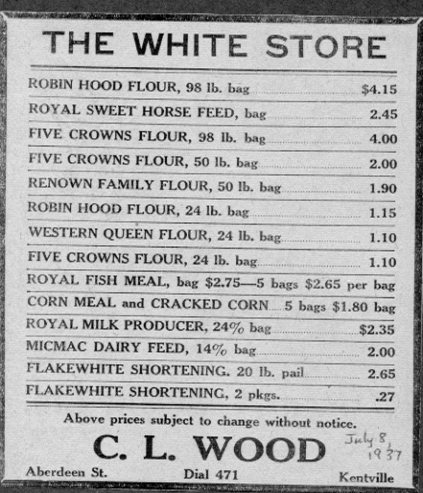 The White Store advertisement, 1937